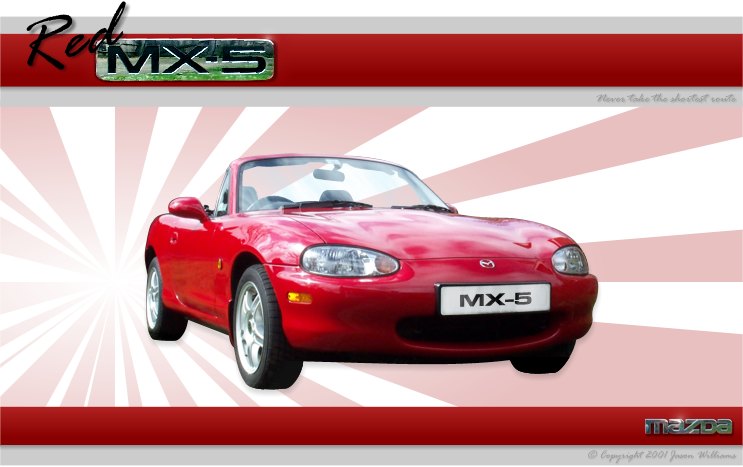 Red MX-5. Click to enter site
