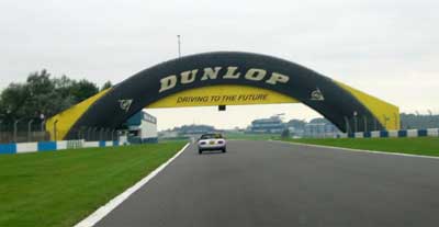Following Trev down Dunlop Straight