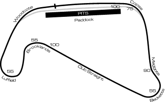 Map of Silverstone (National) Circuit